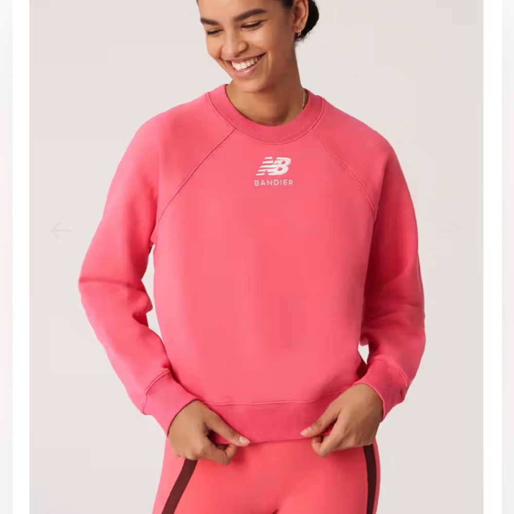 NWT Pink New Balance x Bandier Crew Neck